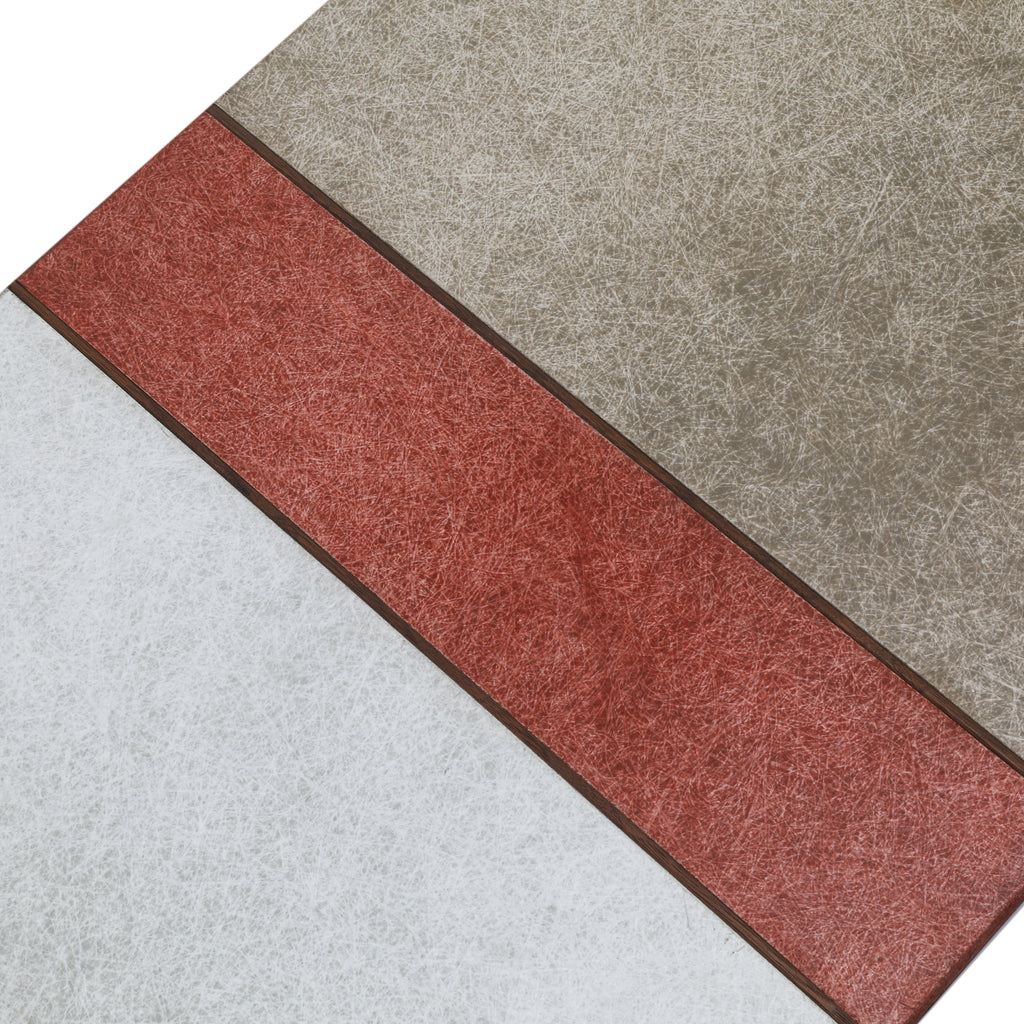 Case Study Fiberglass Coffee Table - Cream & Orange