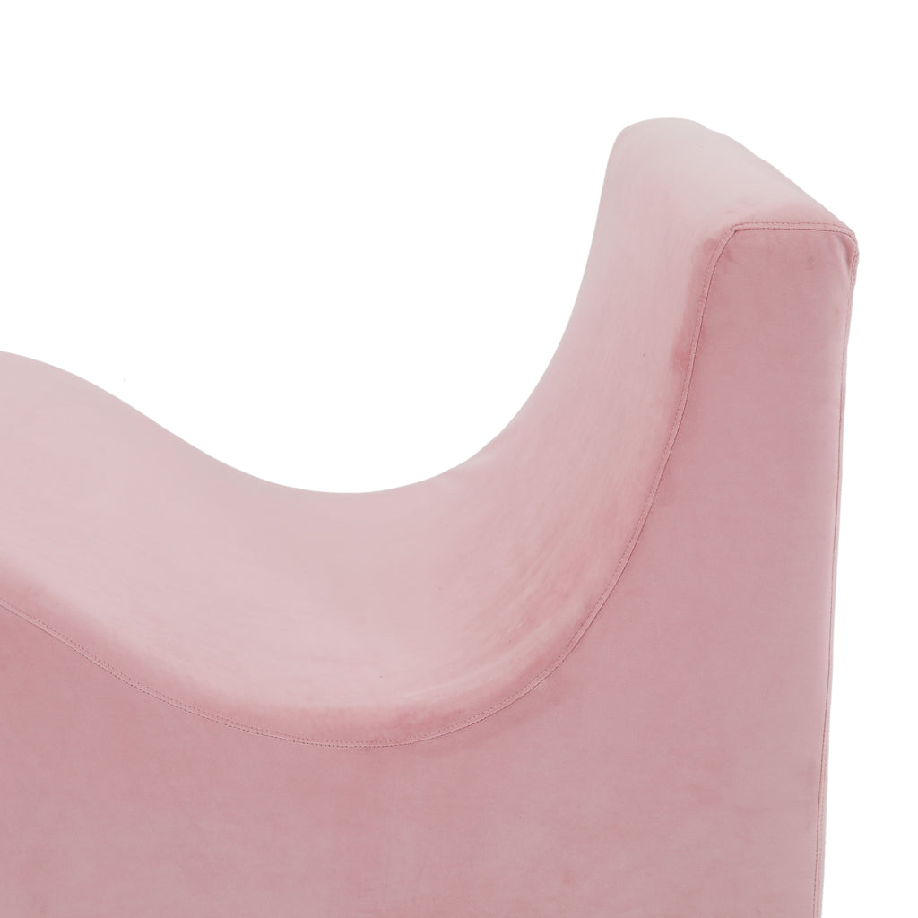 Pink Wave Chaise Sofa