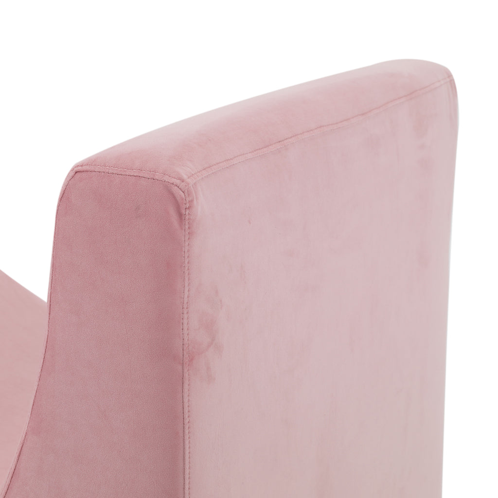 Pink Wave Chaise Sofa