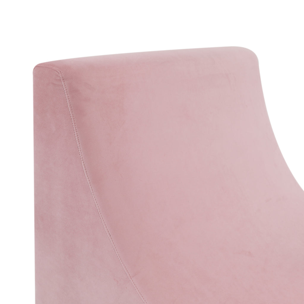 Pink Wave Chaise Sofa