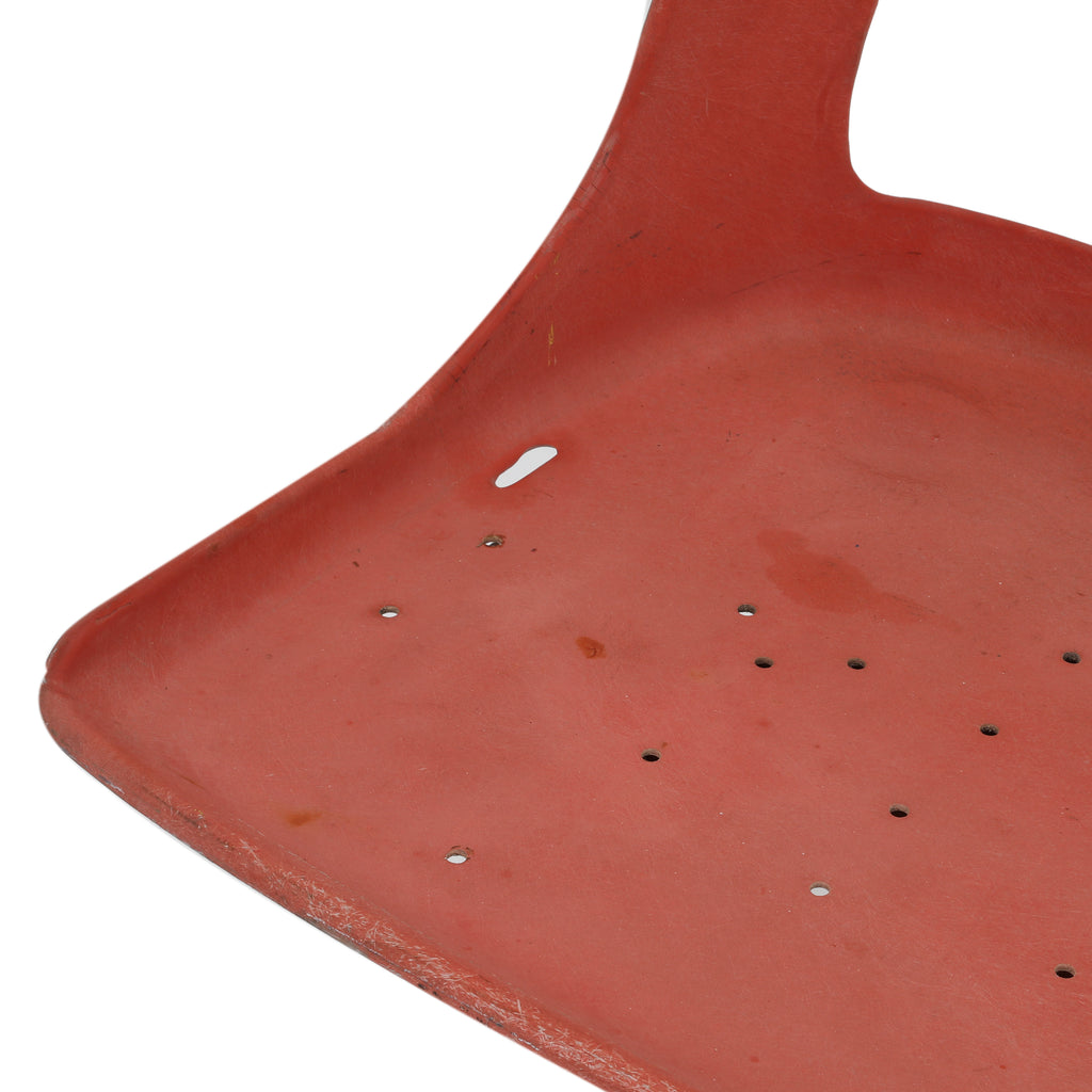 Orange Tandem Outdoor Bench