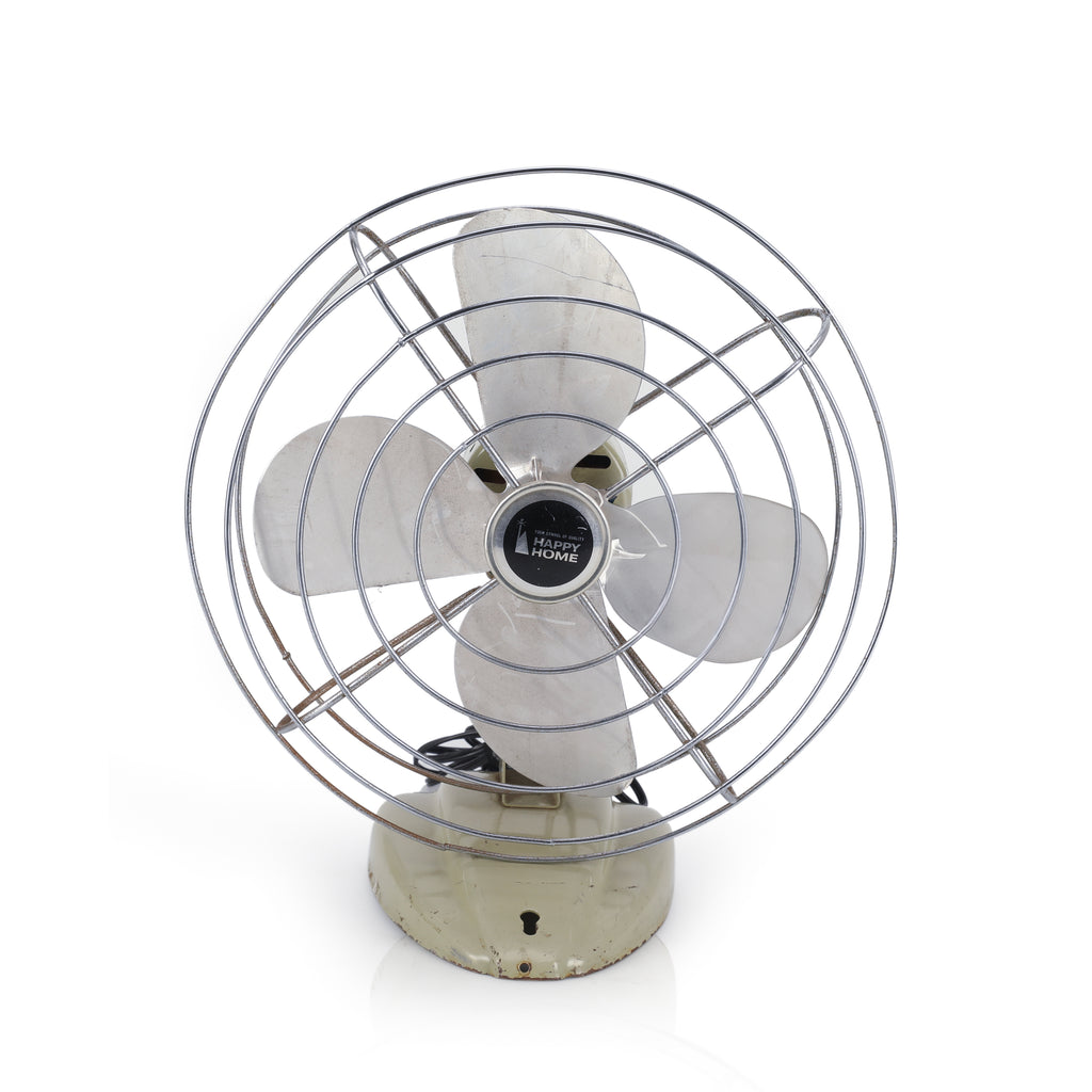 Vintage Happy Home Metal Table Fan
