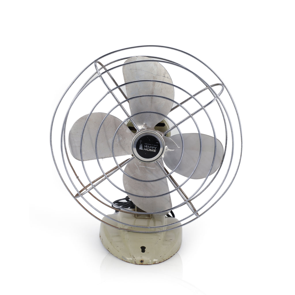 Vintage Happy Home Metal Table Fan