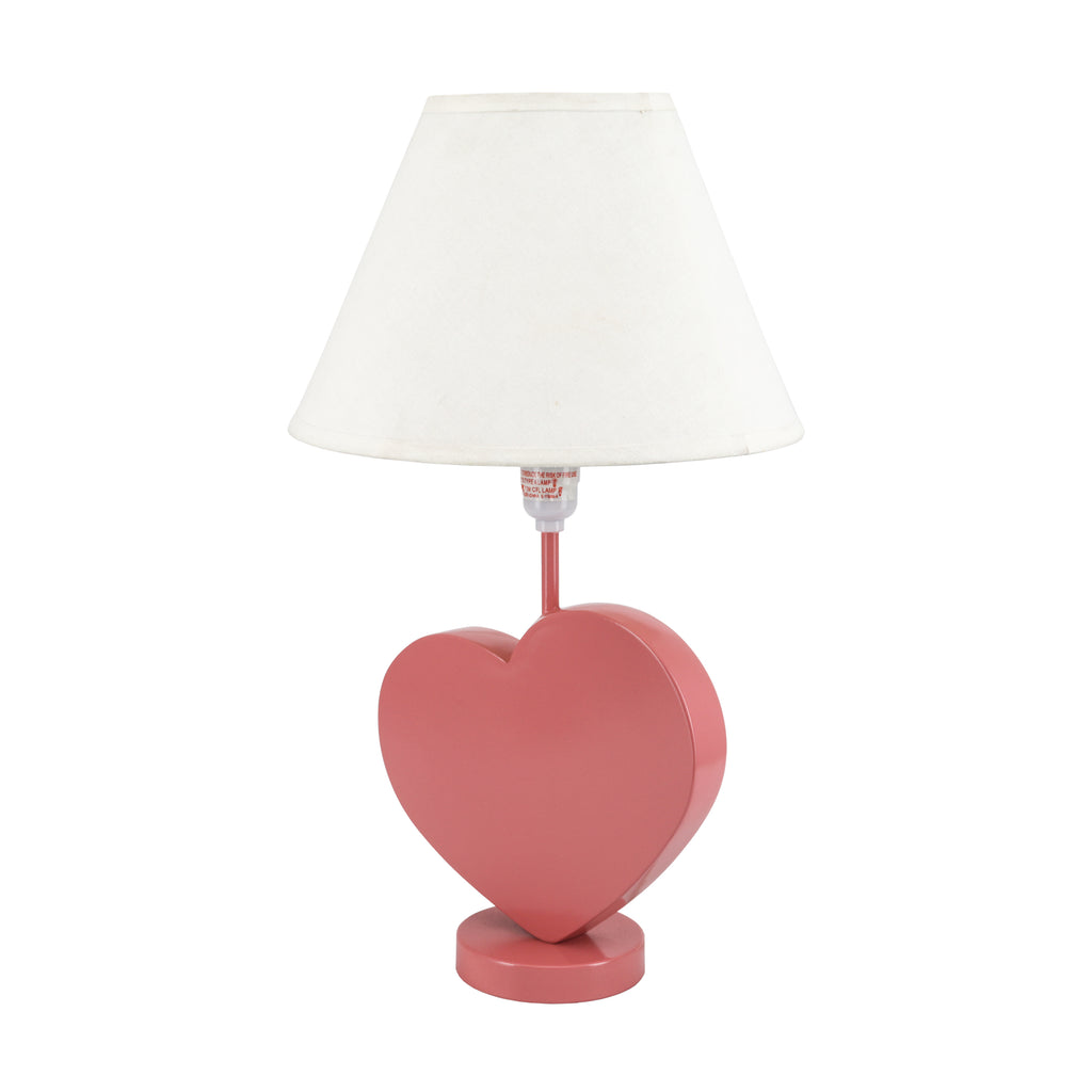 Pink Love Heart Table Lamp