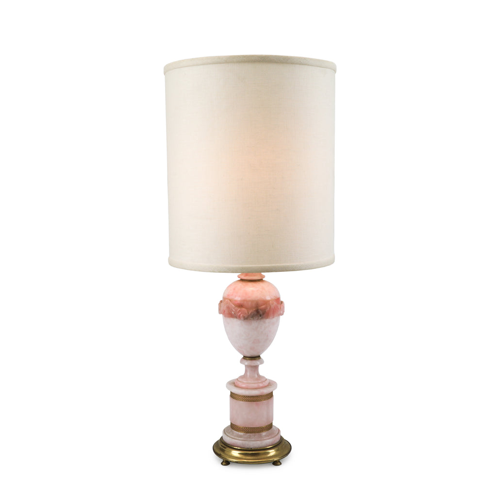 Pink Marble / Gold Table Lamps