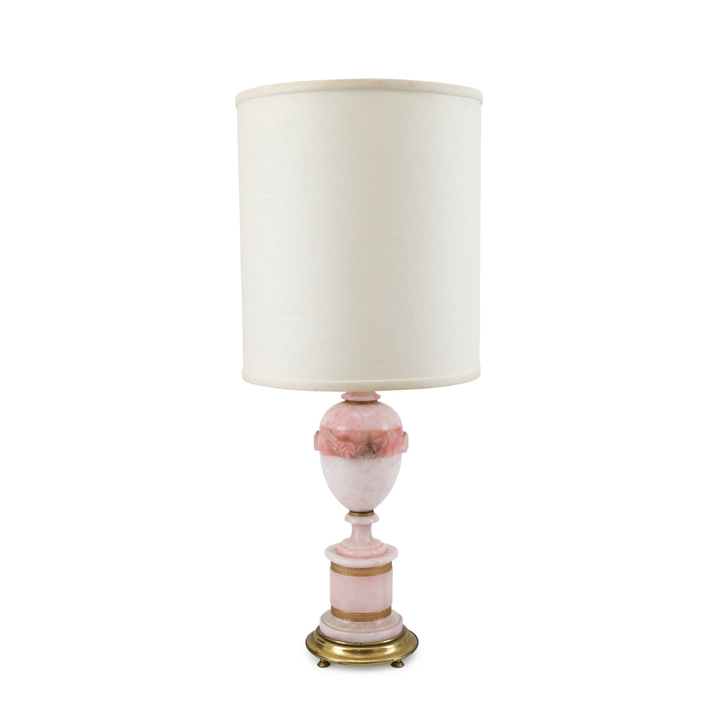 Pink Marble / Gold Table Lamps