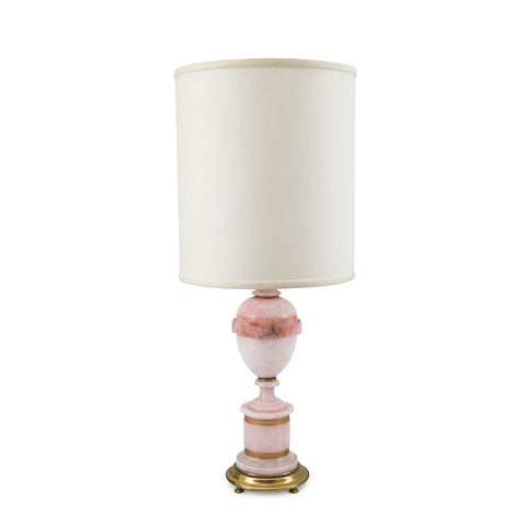 Pink Marble / Gold Table Lamps