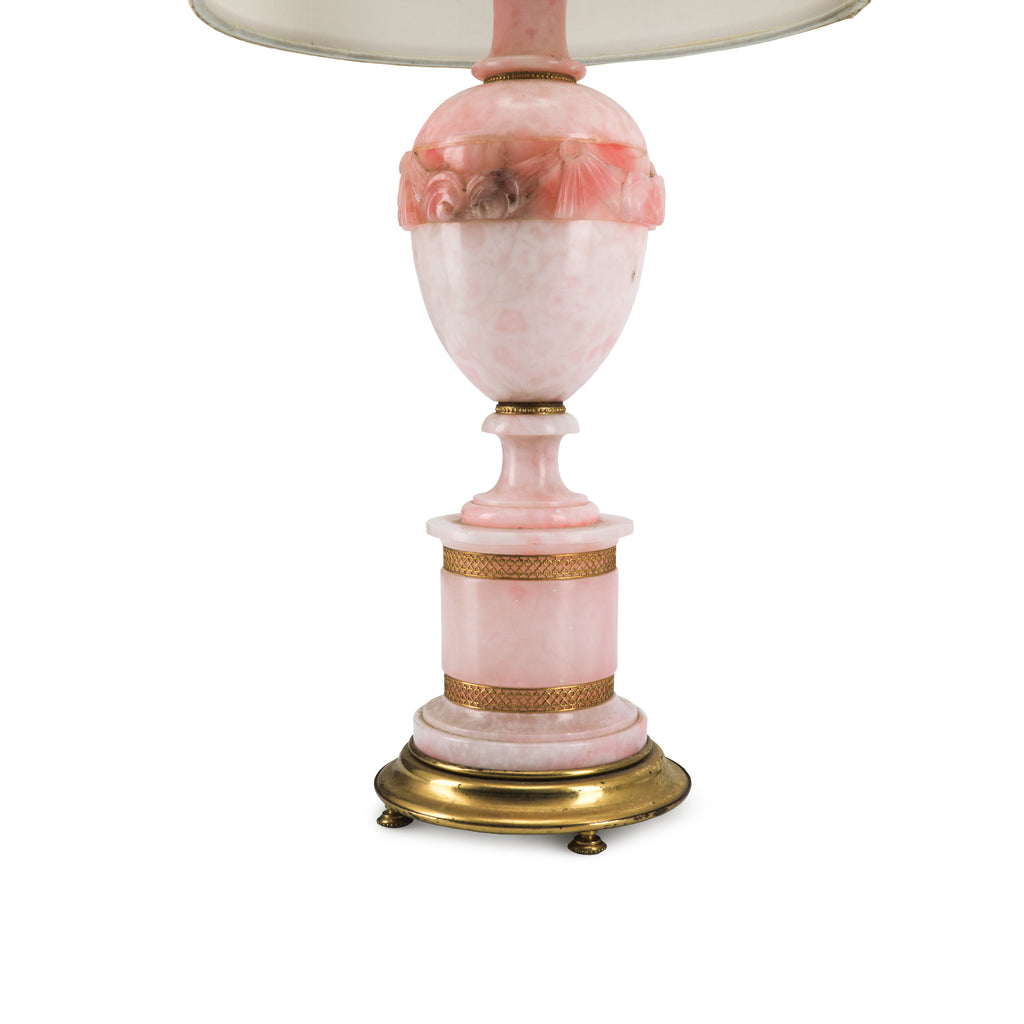 Pink Marble / Gold Table Lamps