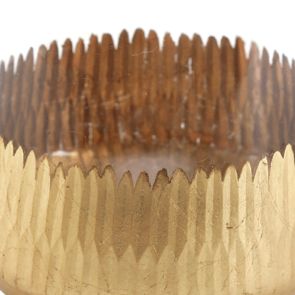 Glass Cups with Gold Bottom