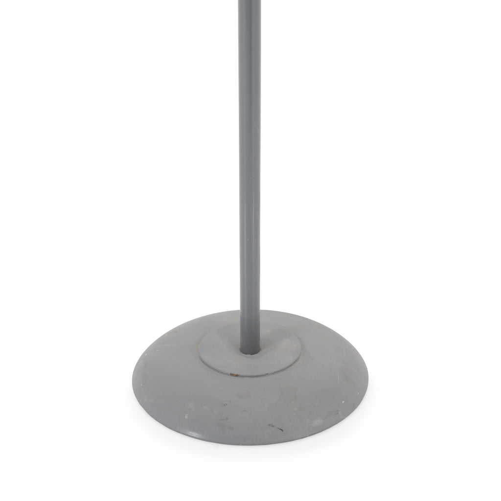 Grey Floor Lamp w/ Orange, Cream, Black Shades