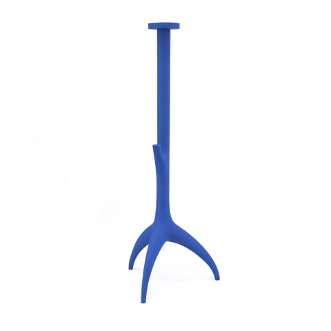 Periwinkle Blue Abstract Candlestick Holder