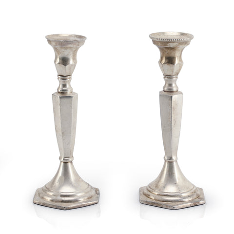 Vintage Silver Candle Holders