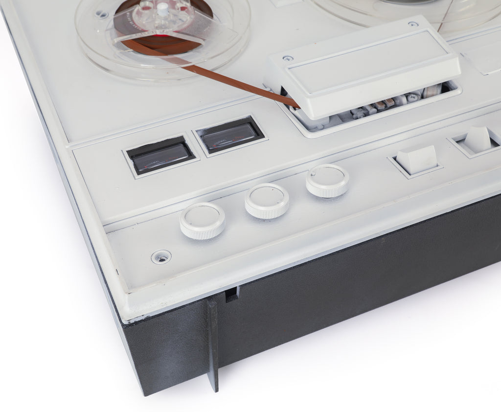 White & Reel To Reel Tape Deck