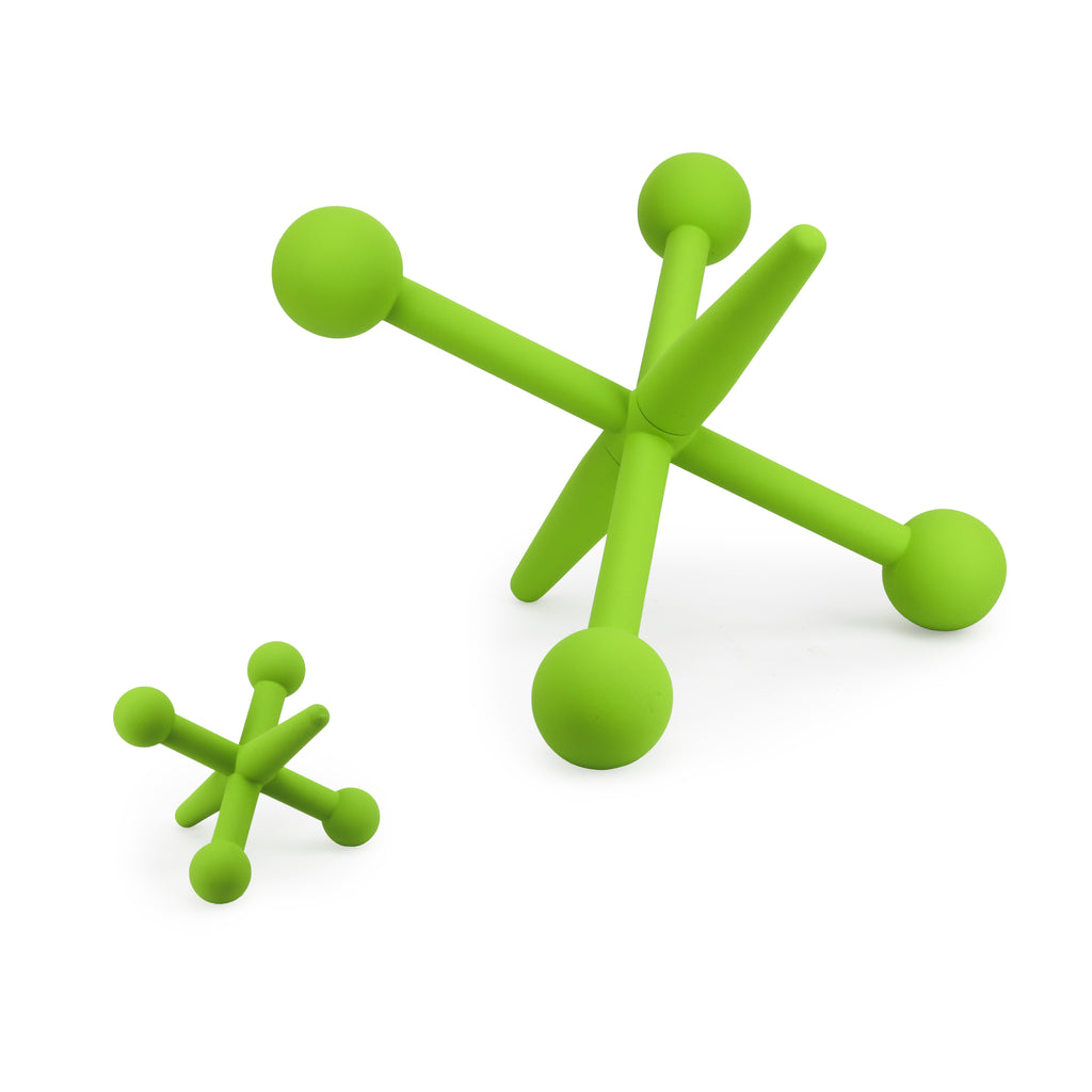 Small Matte Green Jacks Sculpture
