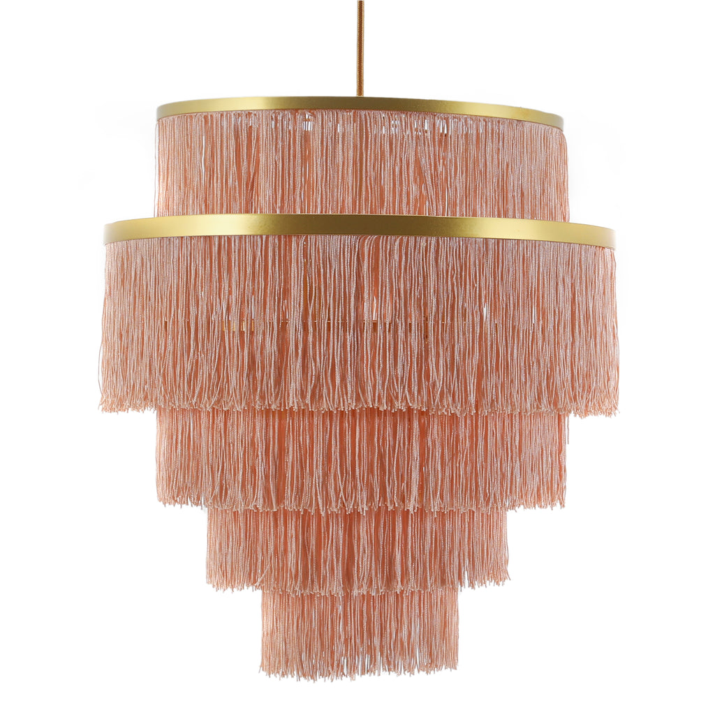 Blush Pink & Gold Chandelier