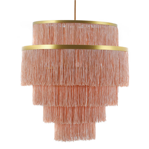 Blush Pink & Gold Chandelier