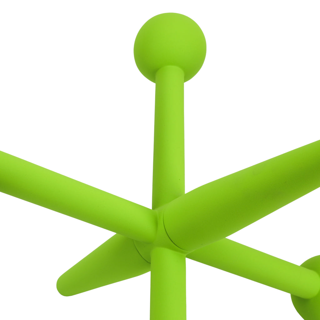 Oversized Matte Green Jacks Sculpture