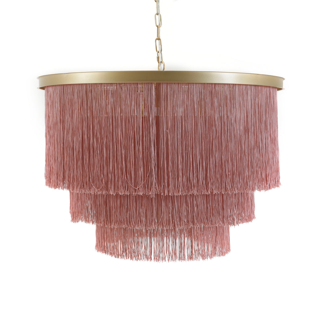 Pink & Gold Chandelier