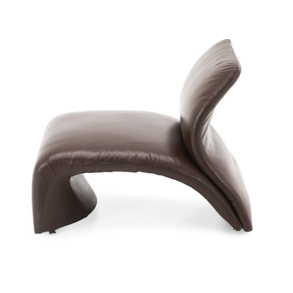 Brown Leather Ribbon Chair