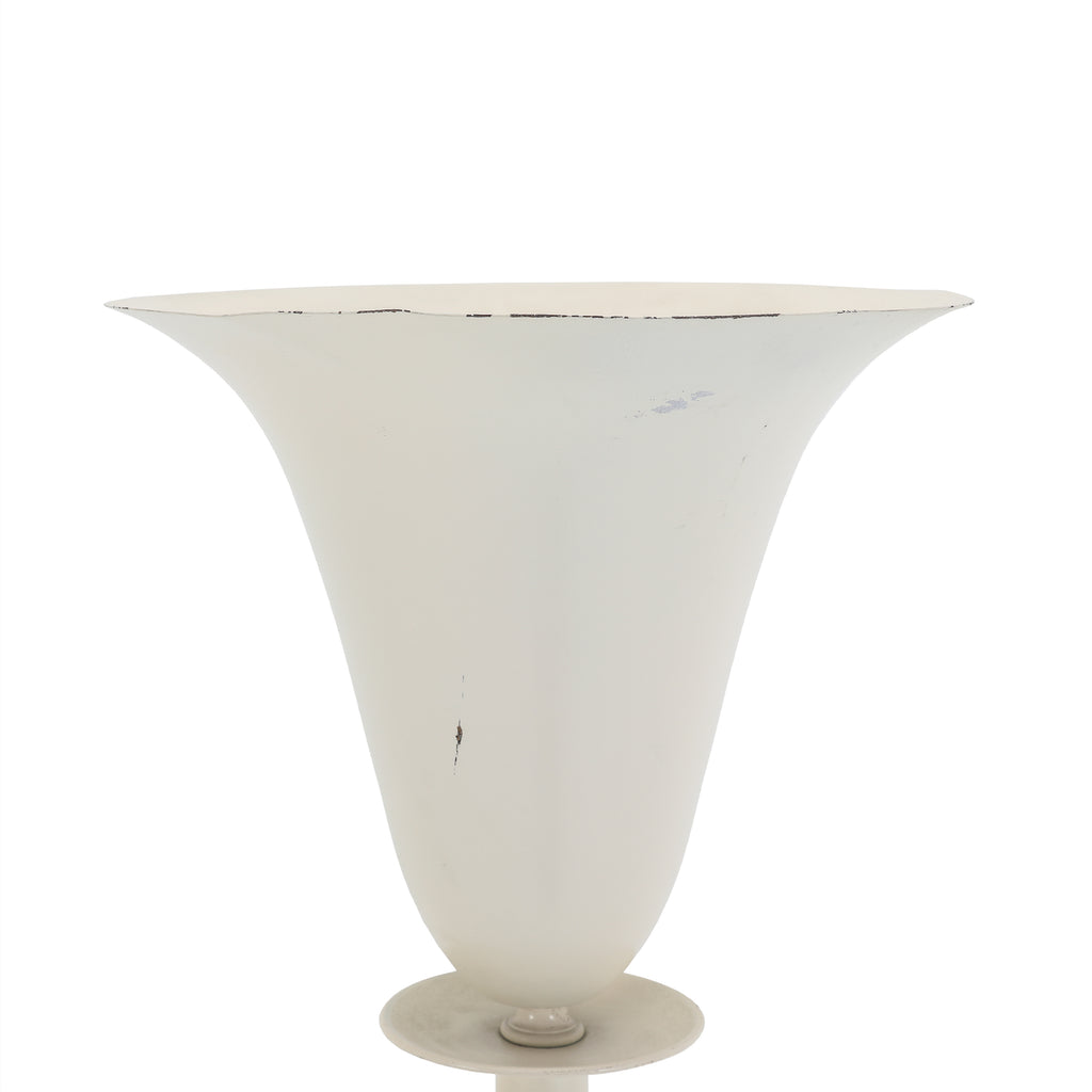 Off White Plain Torchiere