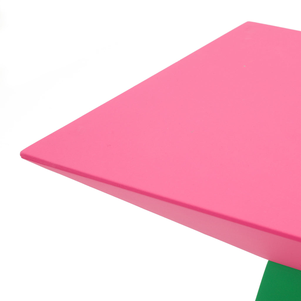 Pink / Green Geometric Pedestal