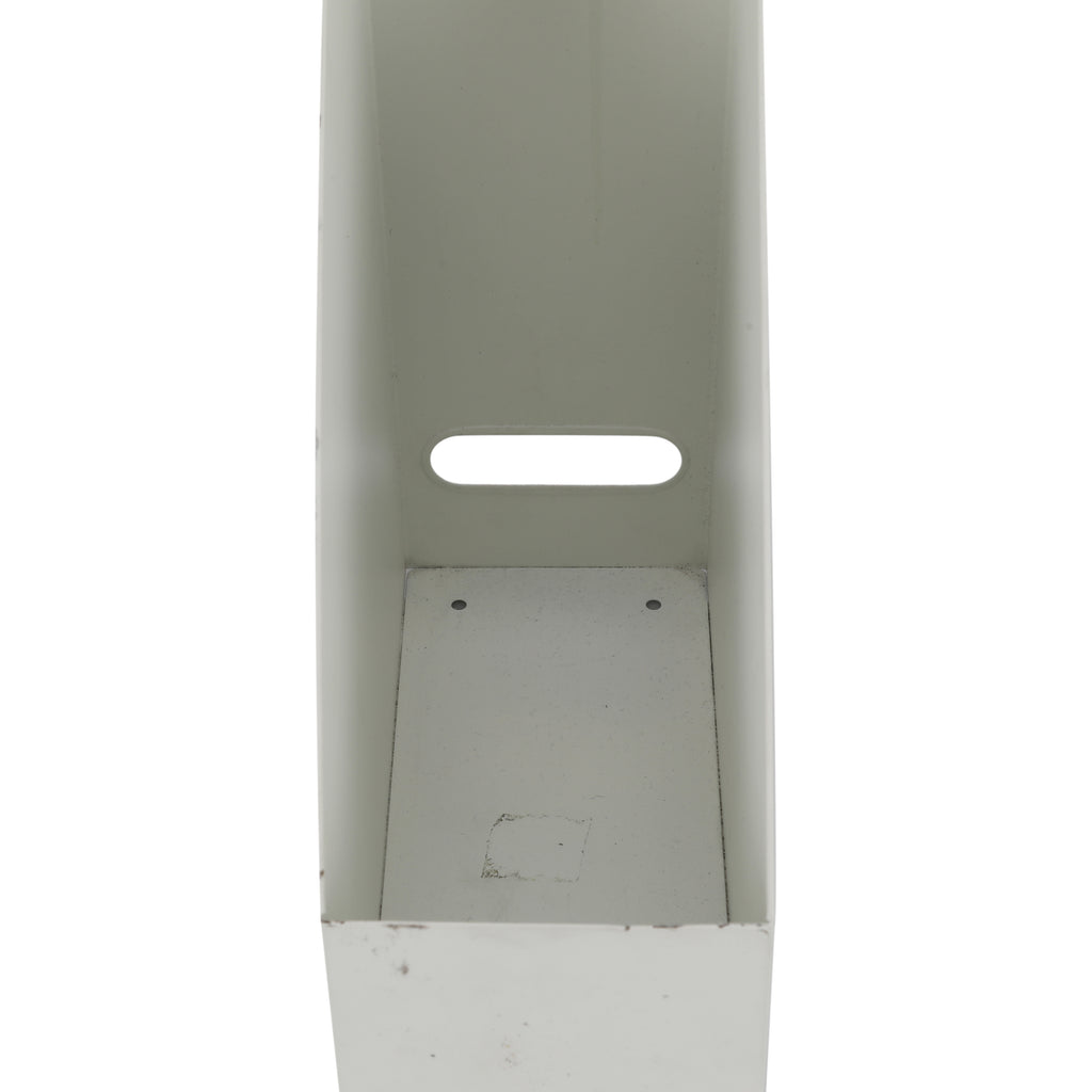 File / Magazine Holder - White Metal