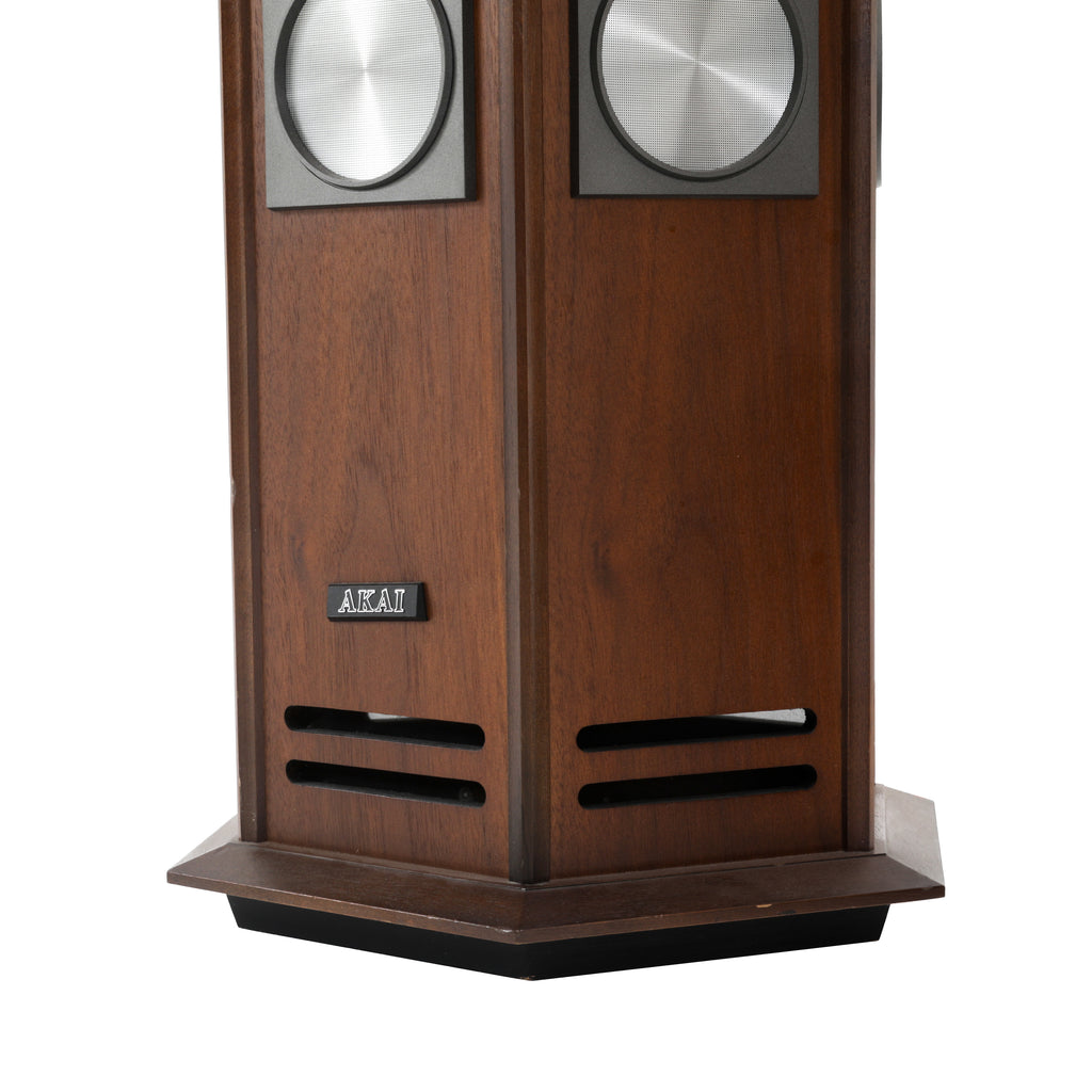 Akai Hexagonal Wood / Marble Speakers