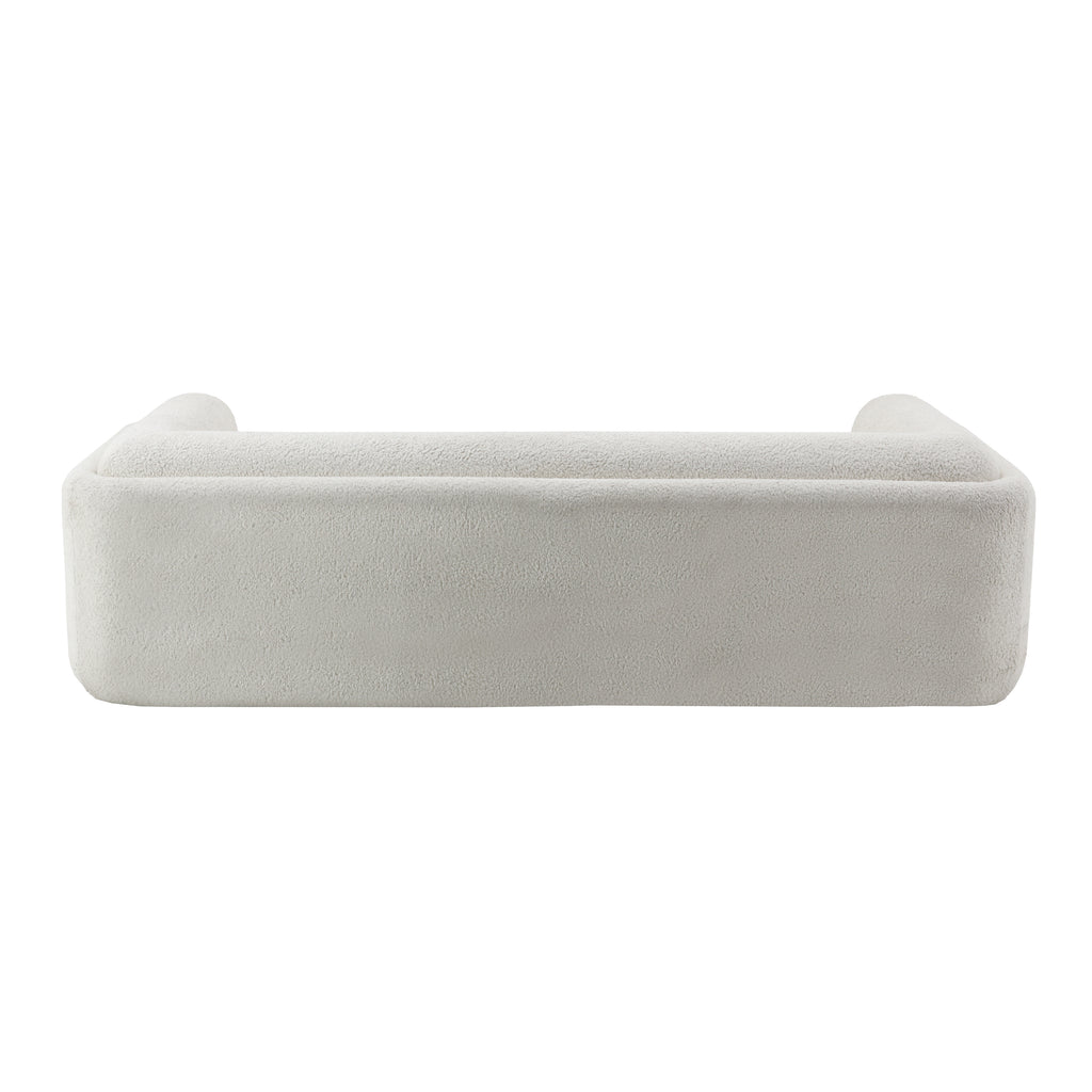 Large White Boucle Eileen Sofa