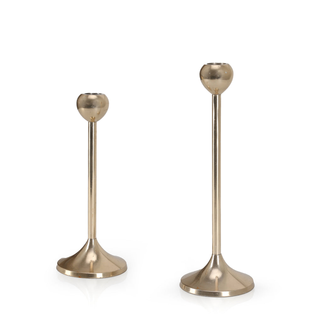 Pair Of Gold Candle Holders