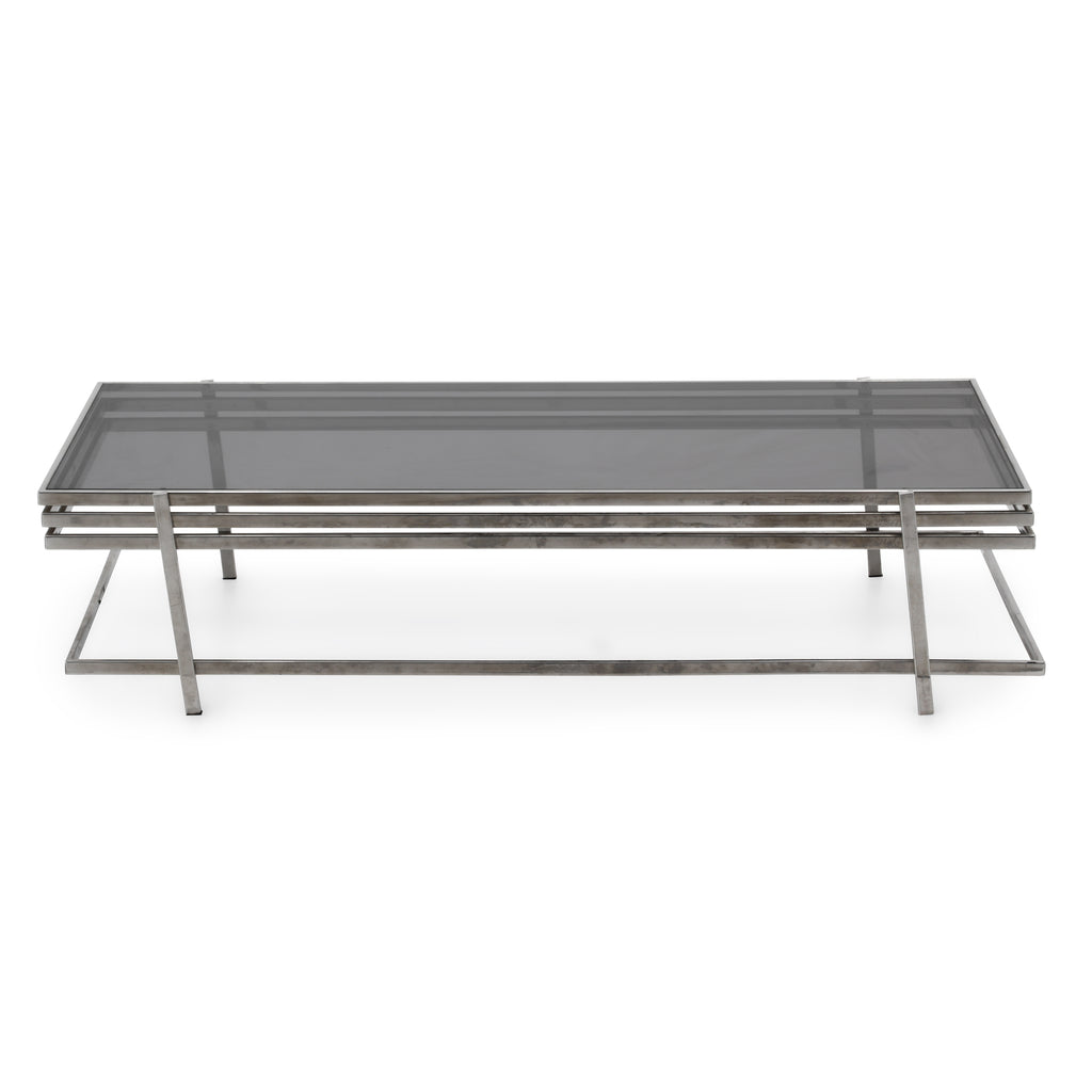 Chrome & Glass Coffee Table