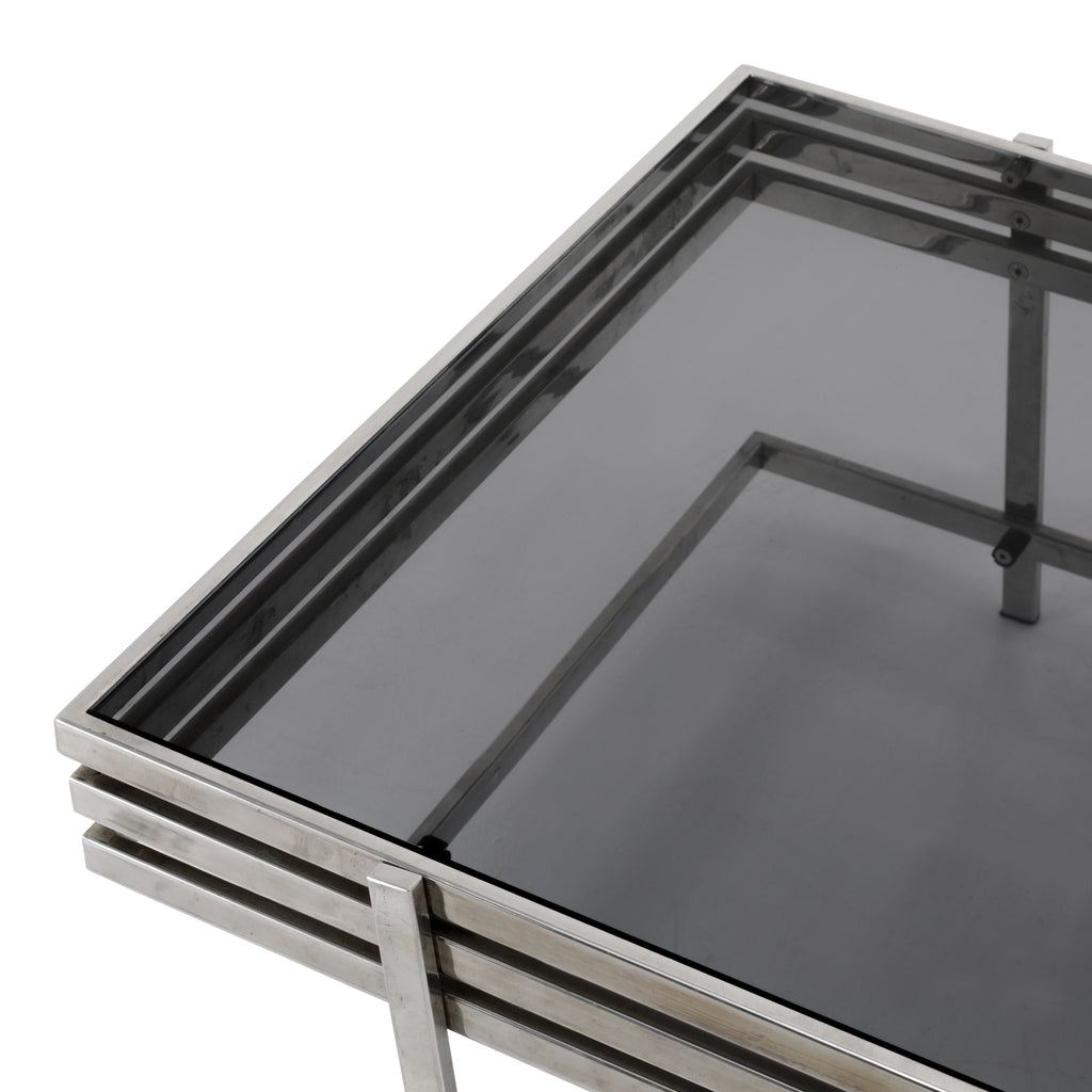 Chrome & Glass Coffee Table
