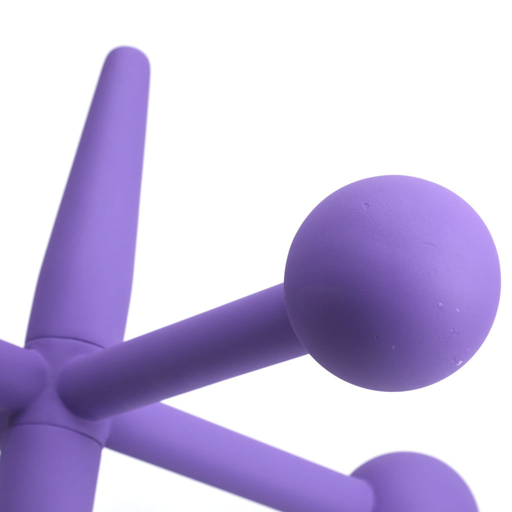 Oversized Matte Purple Jacks Sculpture