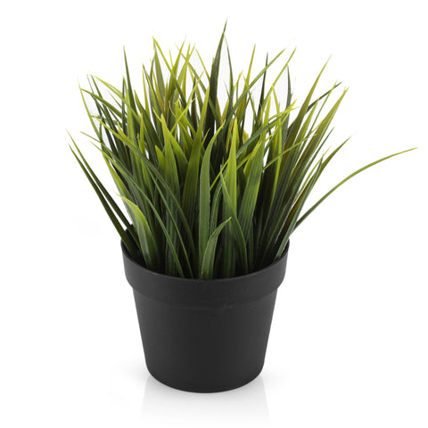 Small Faux Plant in Black Pot (A+D)