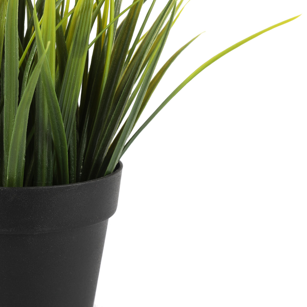 Small Faux Plant in Black Pot (A+D)