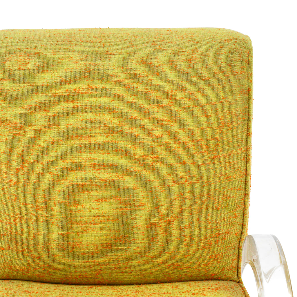 Vintage Yellow and Lucite Chair