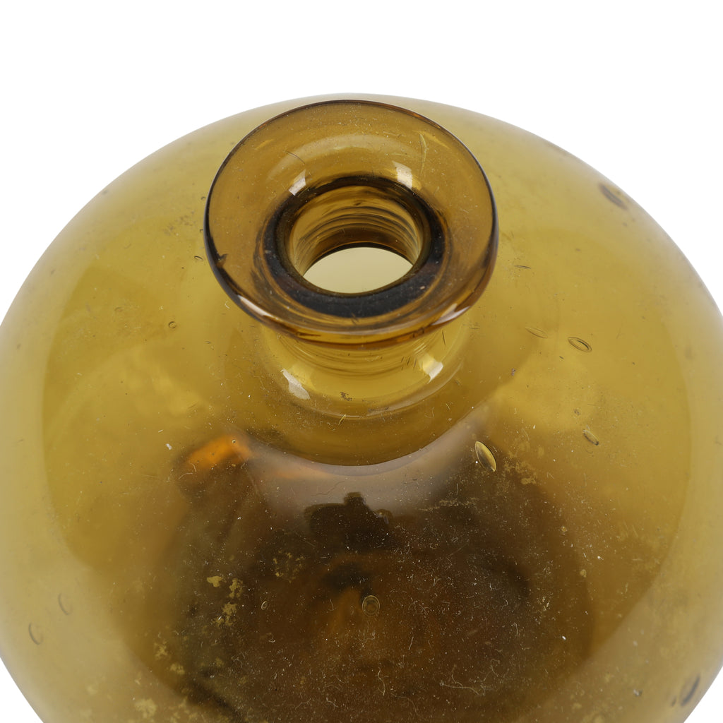 Small Yellow Glass Vase Bulb