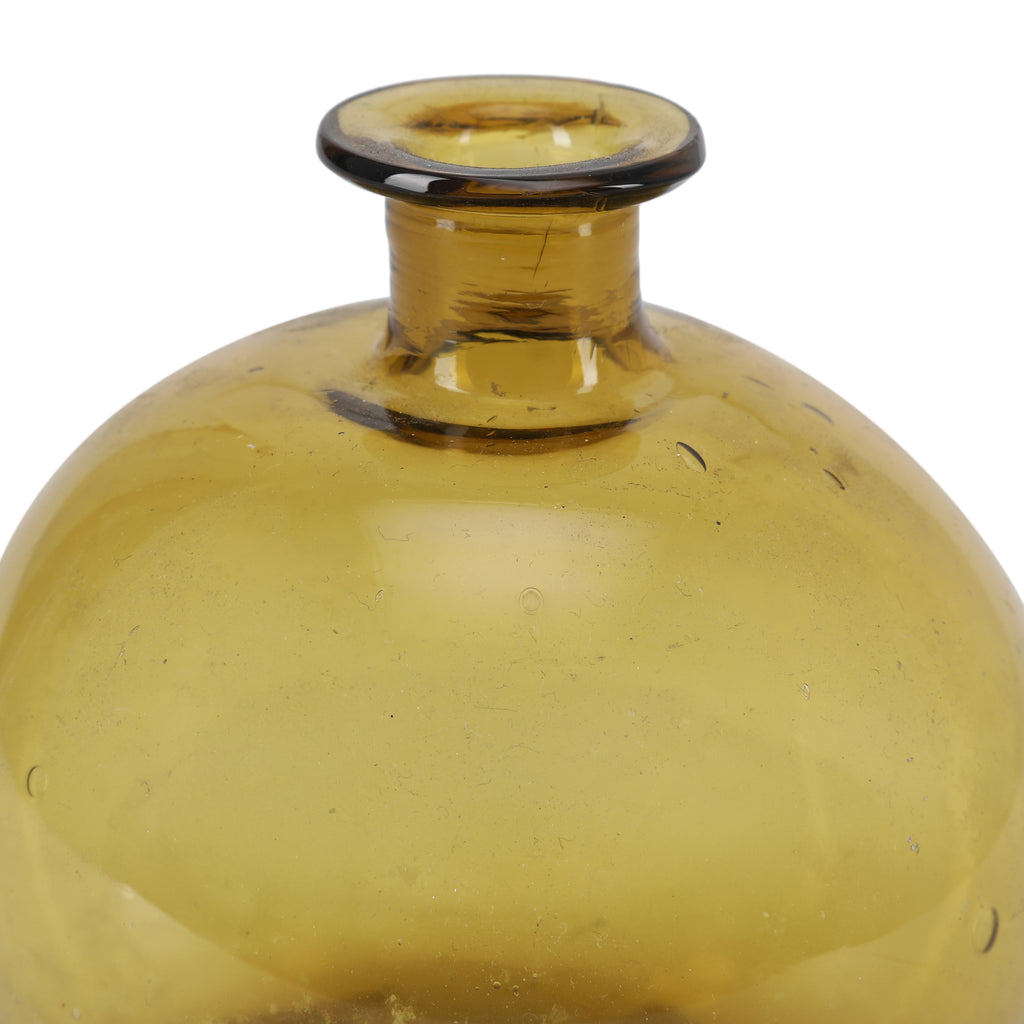 Small Yellow Glass Vase Bulb