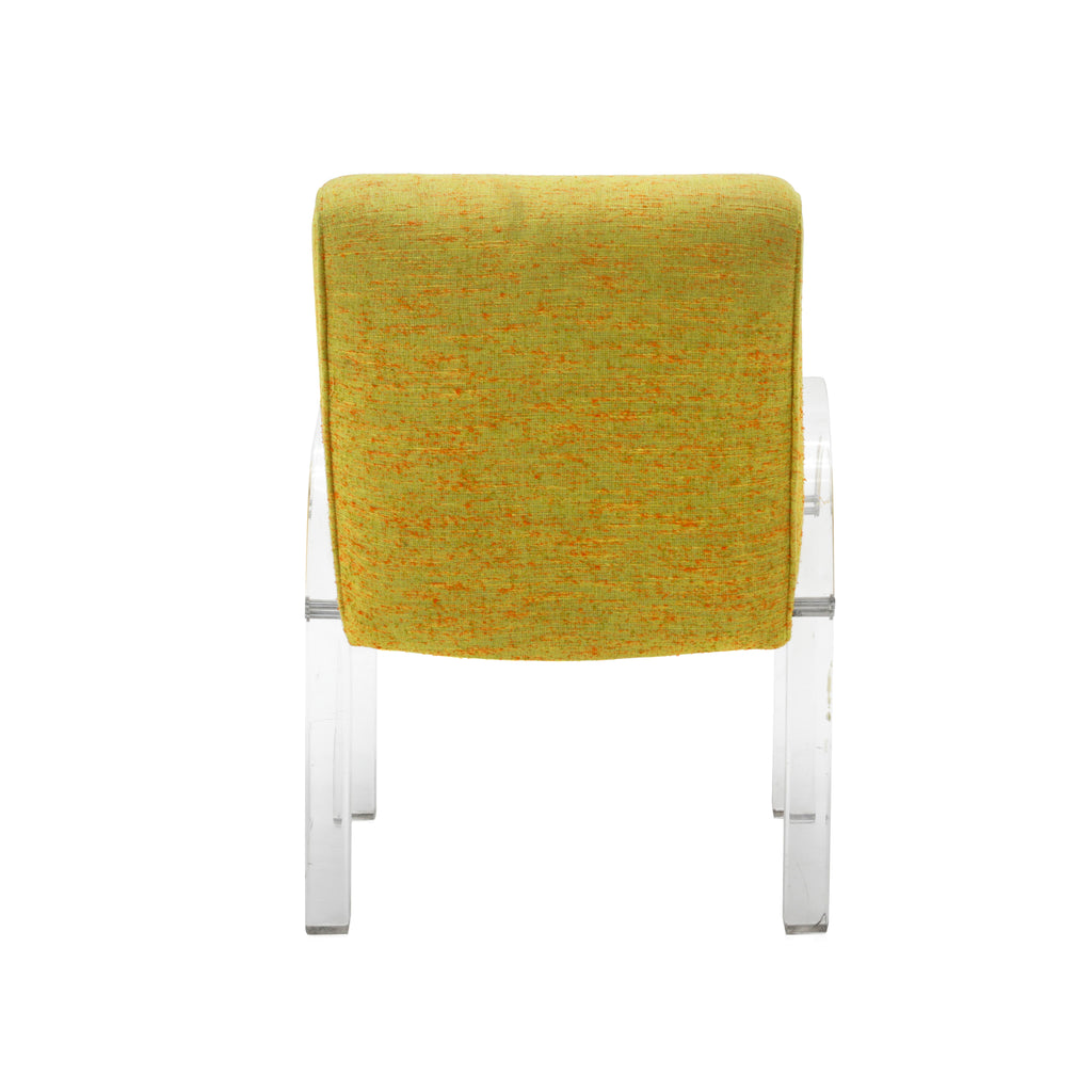 Vintage Yellow and Lucite Chair