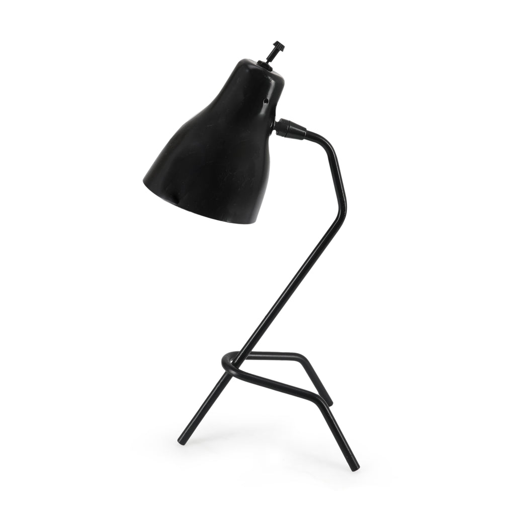 Black Tripod Metal Desk Lamp