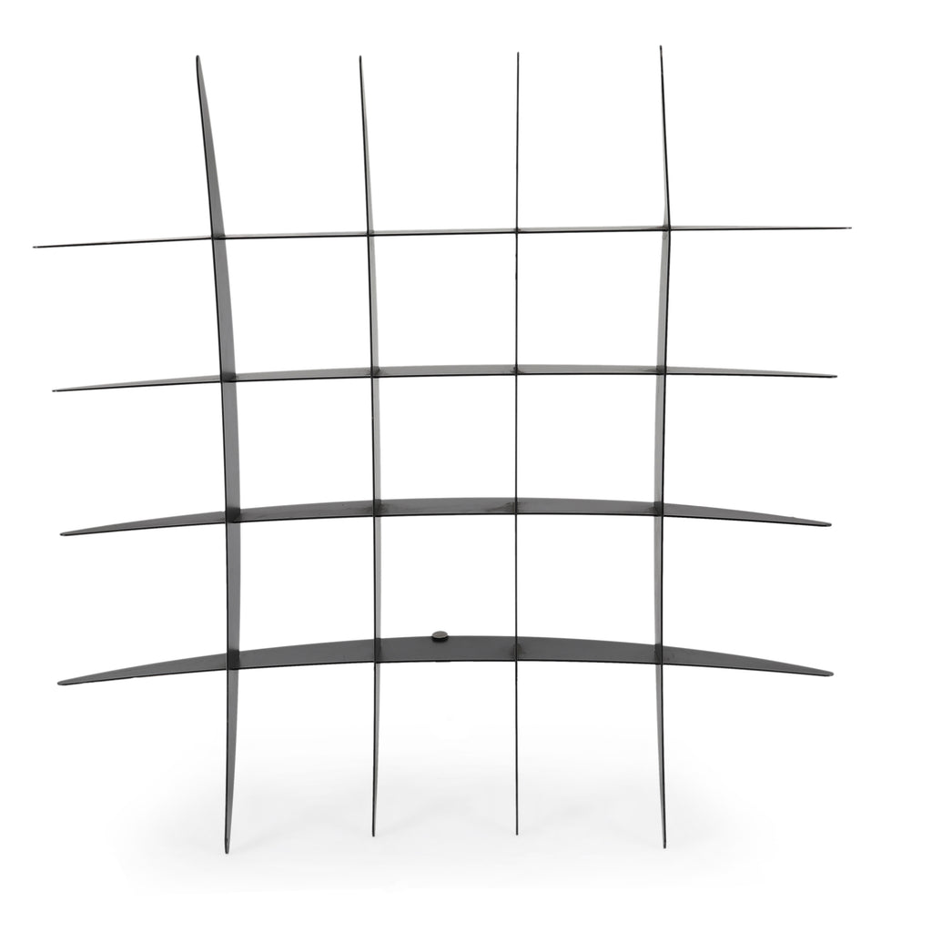 Black Elliptical Metal Abstract Table Sculpture