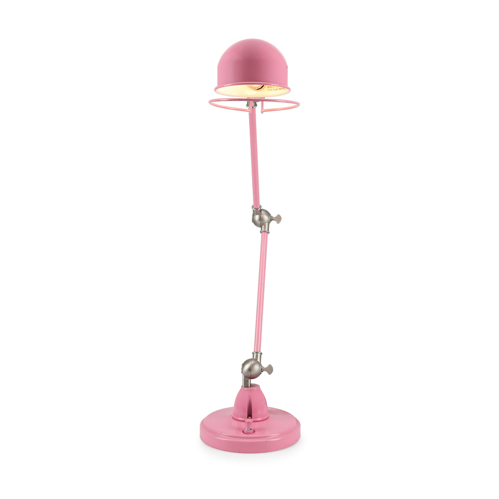 Pink Adjustable Swing Arm Desk Lamp