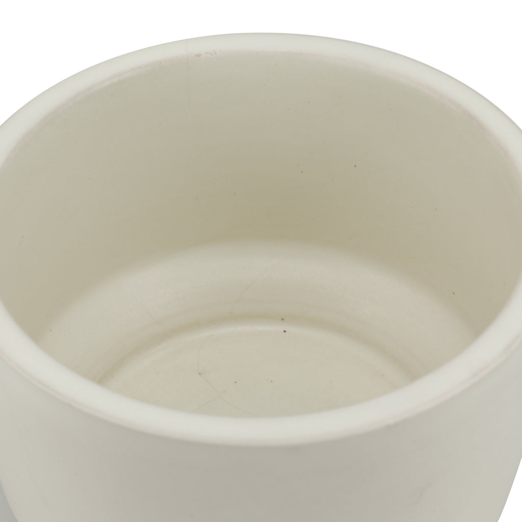 White Small Cylinder Planter