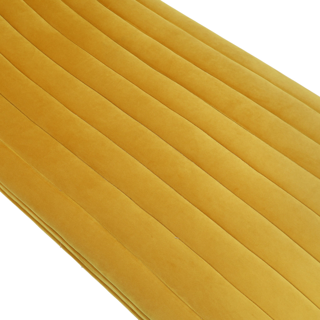 Yellow Velvet Wave Chaise