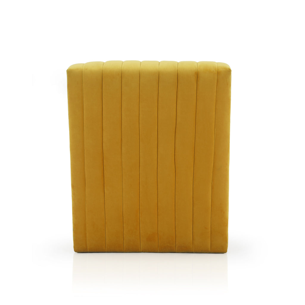 Yellow Velvet Wave Chaise