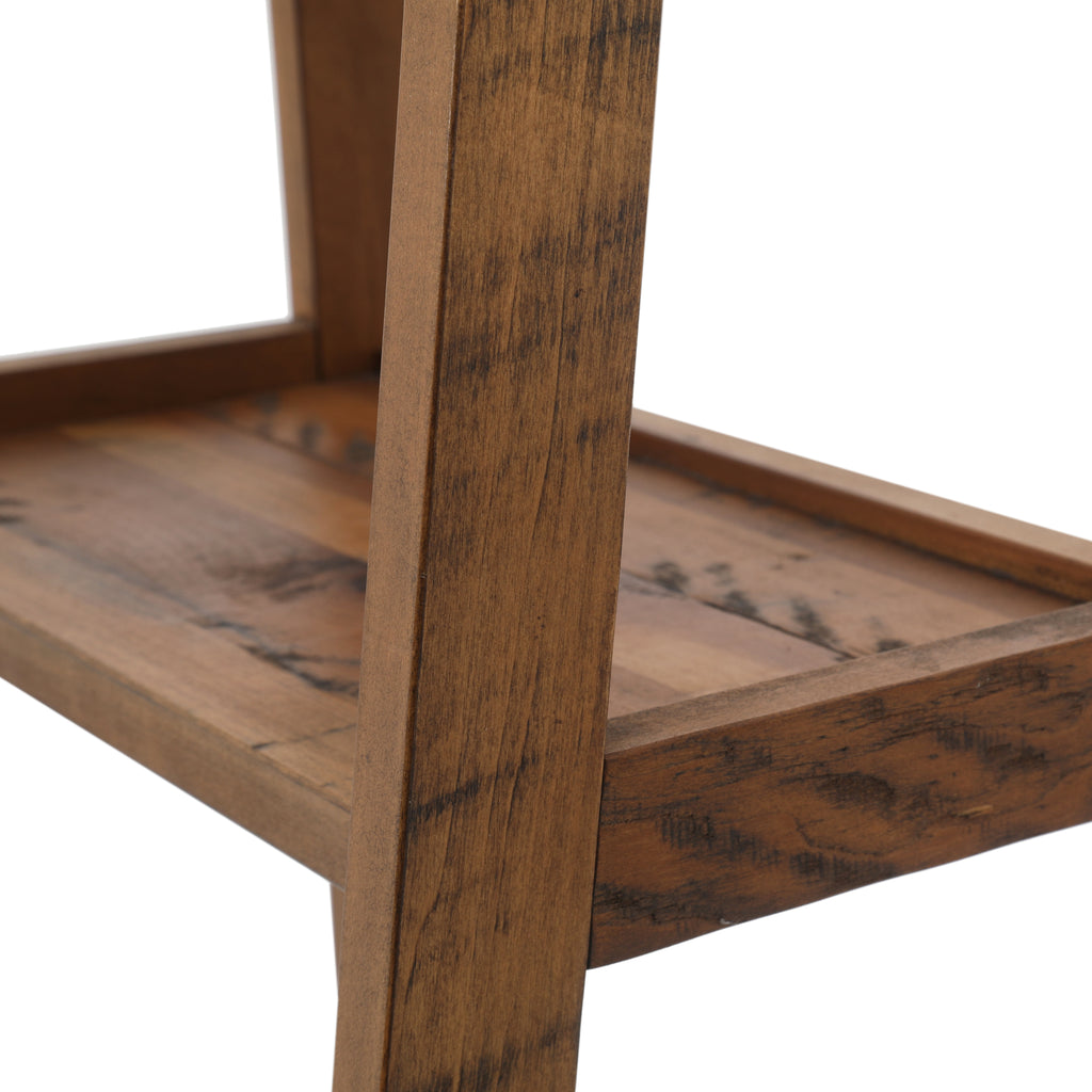 Slim Ladder Style Wood Shelf Unit