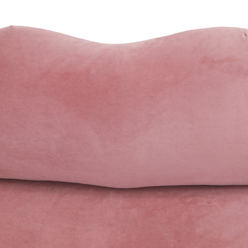 Pink Velvet Lips Loveseat