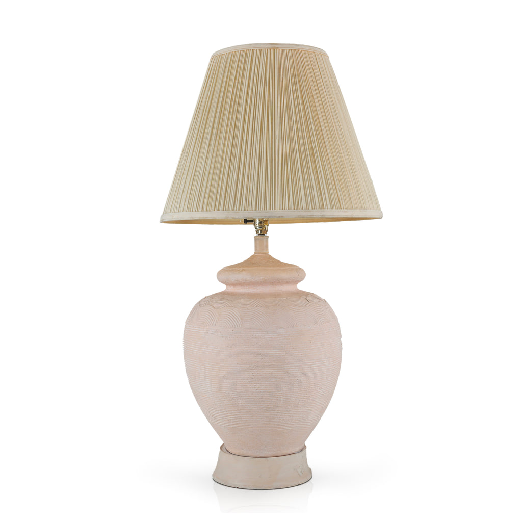 PInk Plaster Table Lamp