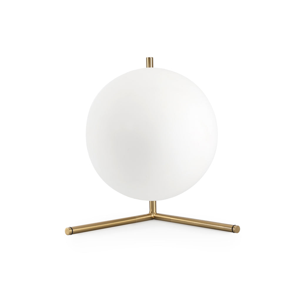 Gold Brass Orb Lamp