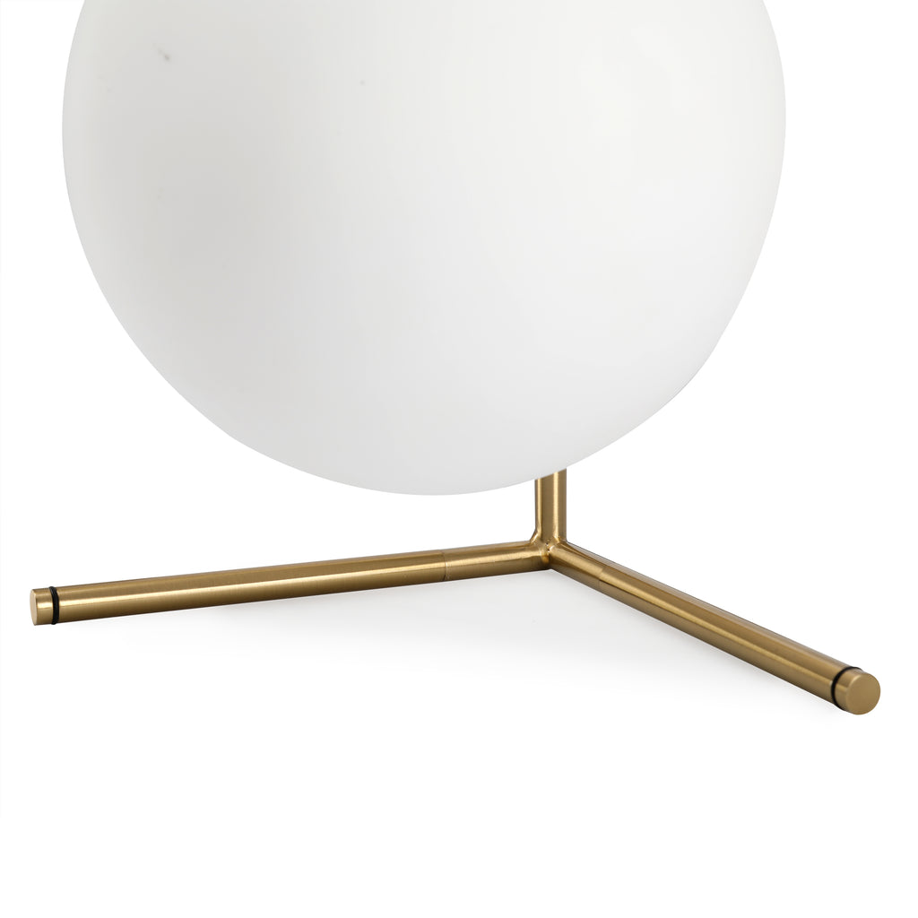 Gold Brass Orb Lamp