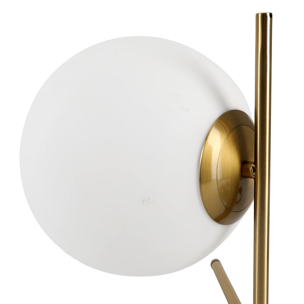 Gold Brass Orb Lamp